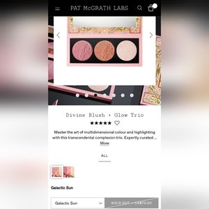 Pat McGrath Divine Blush+Glow Trio: Galactic Sun